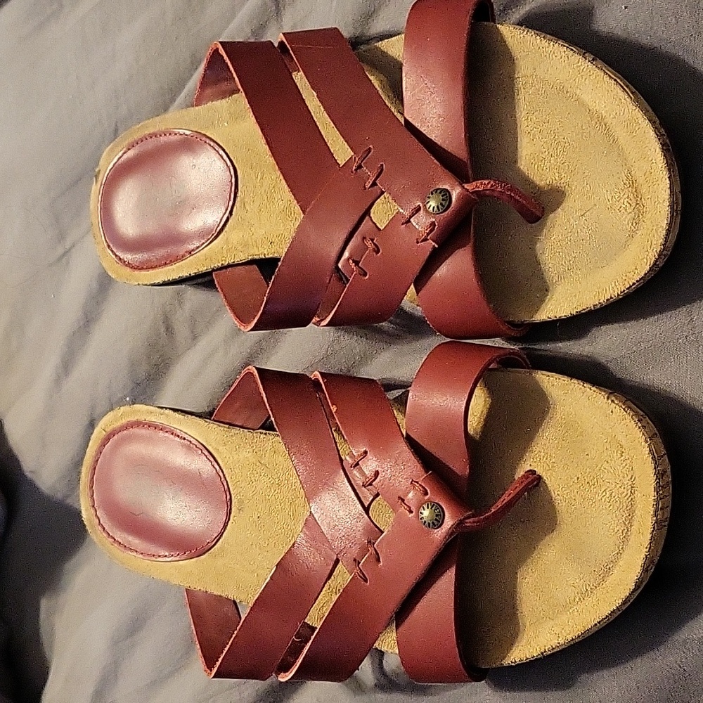 Bass Dena Strappy Leather Slide On